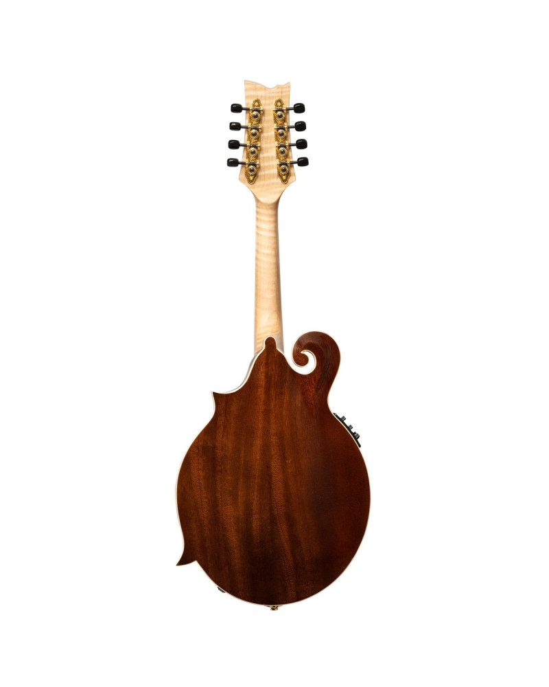 Ortega RMFE200PF Americana Series F-Style Mandolin + Croco Leather Case