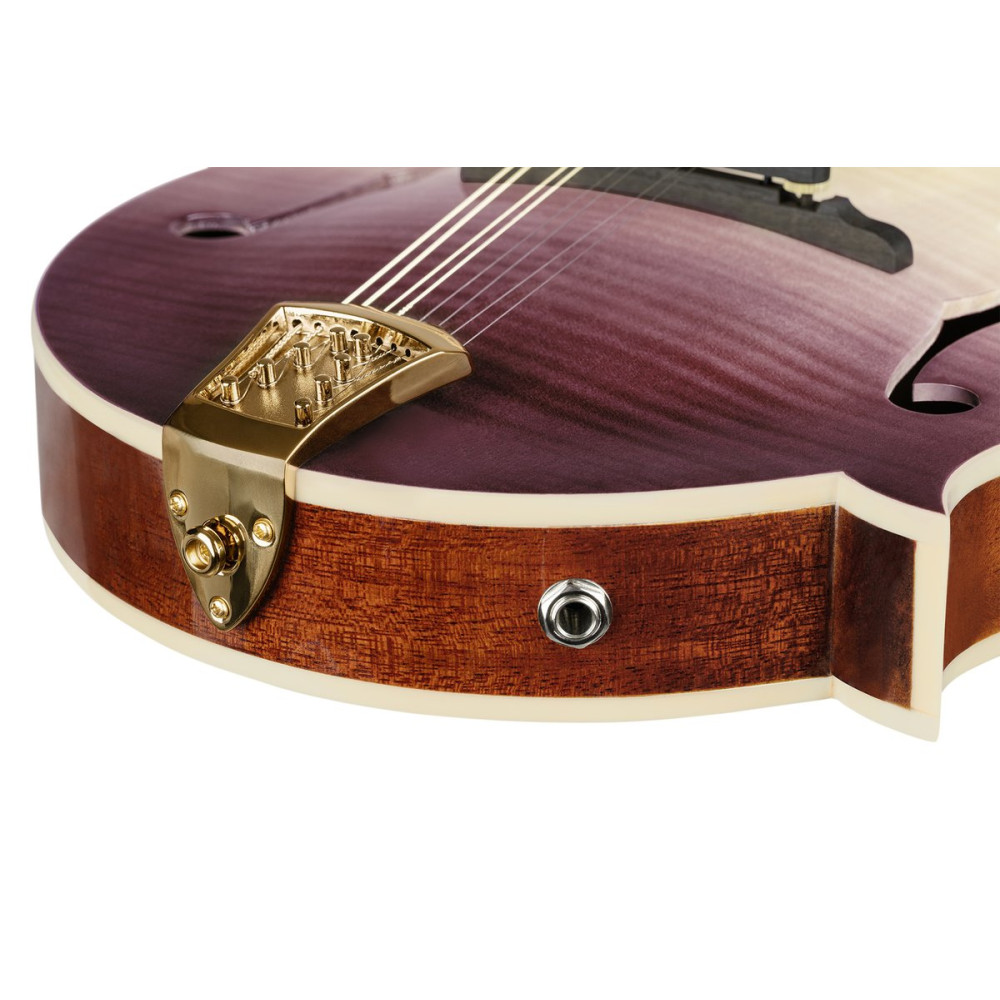 Ortega RMFE200PF Americana Series F-Style Mandolin + Croco Leather Case
