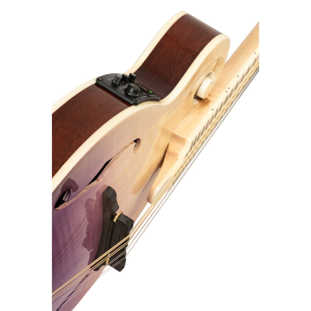 Ortega RMFE200PF Americana Series F-Style Mandolin + Croco Leather Case