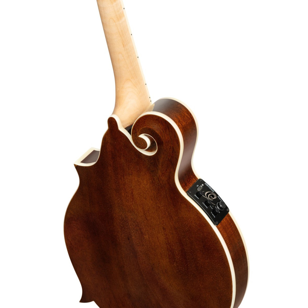 Ortega RMFE200PF Americana Series F-Style Mandolin + Croco Leather Case