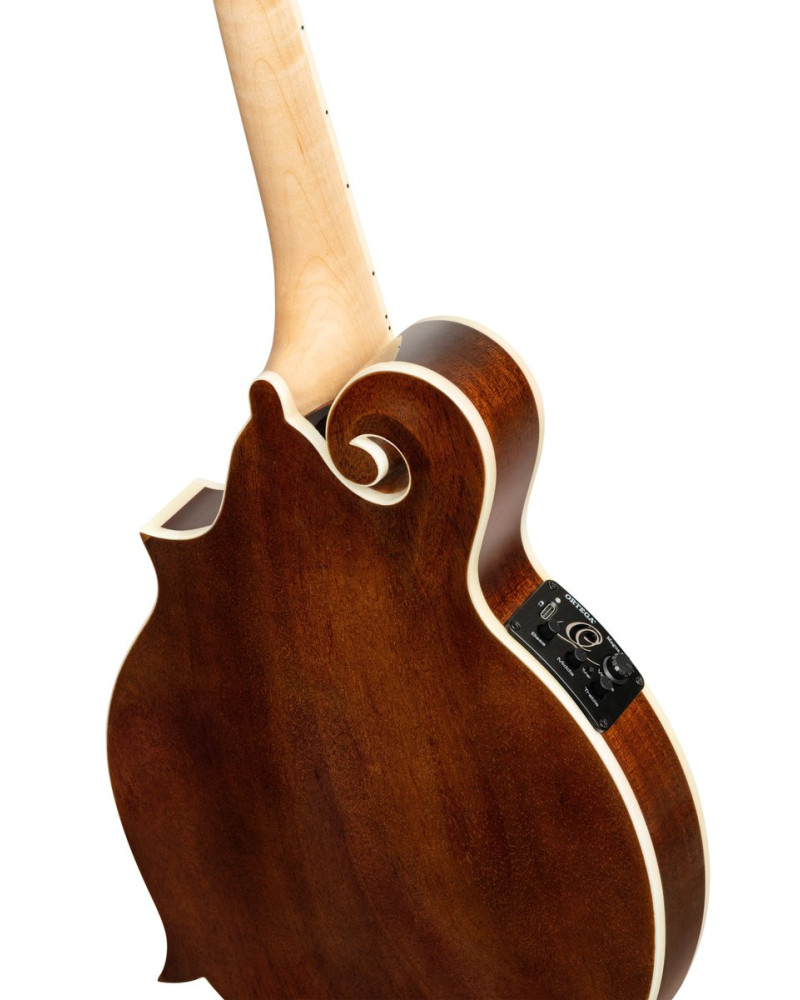 Ortega RMFE200PF Americana Series F-Style Mandolin + Croco Leather Case
