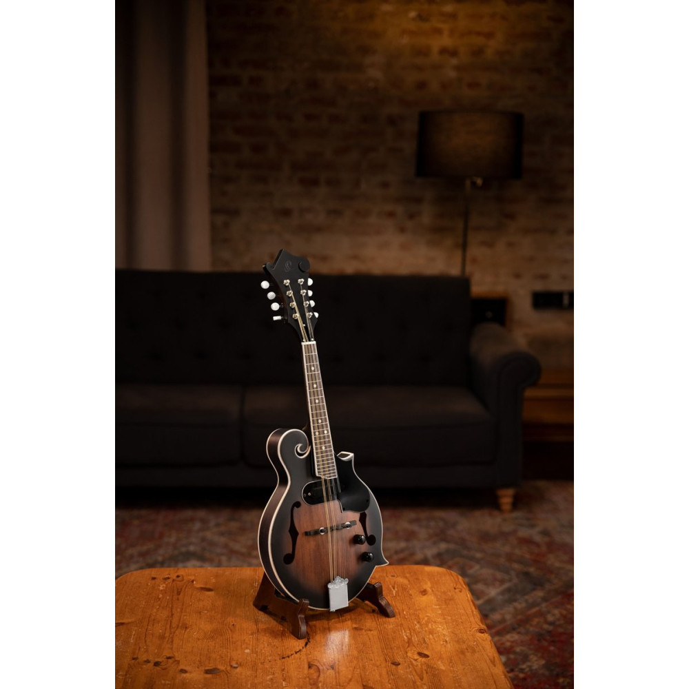 Ortega RMFE30-WB Americana Series F-Style Mandolin 8 String - Spruce / Maple Satin Whiskey Burst
