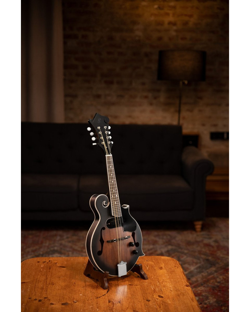 Ortega RMFE30-WB Americana Series F-Style Mandolin 8 String - Spruce / Maple Satin Whiskey Burst