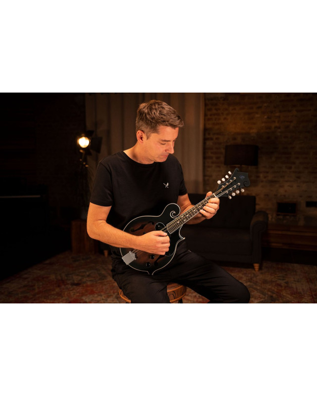 Ortega RMFE30-WB Americana Series F-Style Mandolin 8 String - Spruce / Maple Satin Whiskey Burst