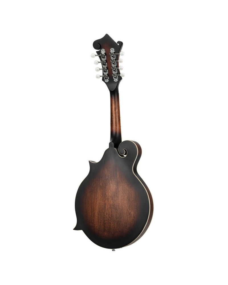Ortega RMFE30-WB Americana Series F-Style Mandolin 8 String - Spruce / Maple Satin Whiskey Burst