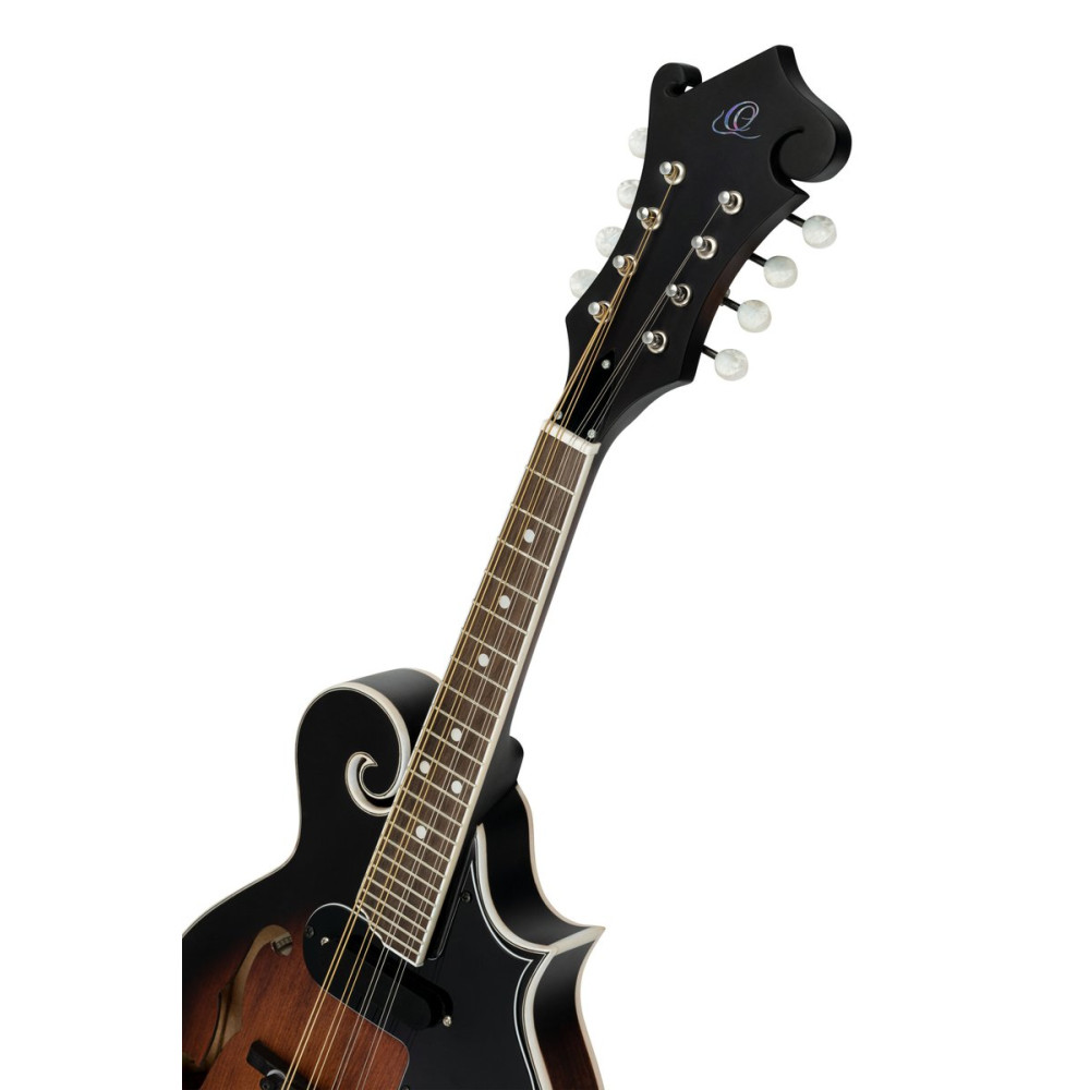 Ortega RMFE30-WB Americana Series F-Style Mandolin 8 String - Spruce / Maple Satin Whiskey Burst