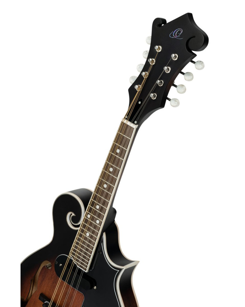 Ortega RMFE30-WB Americana Series F-Style Mandolin 8 String - Spruce / Maple Satin Whiskey Burst