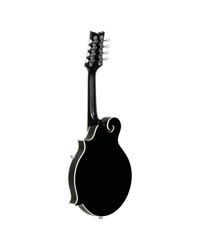 Ortega RMFE40SBK F-Style Series Mandoline 8 String - Spruce / Maple Black + Bag