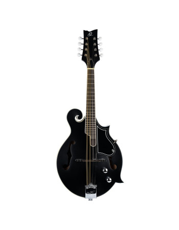 Ortega RMFE40SBK F-Style Series Mandoline 8 String - Spruce / Maple Black + Bag