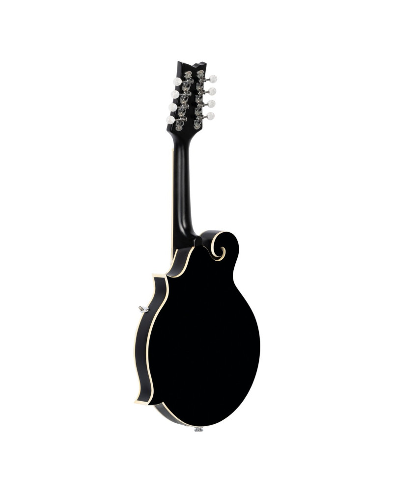Ortega RMFE40SBK F-Style Series Mandoline 8 String - Spruce / Maple Black + Bag