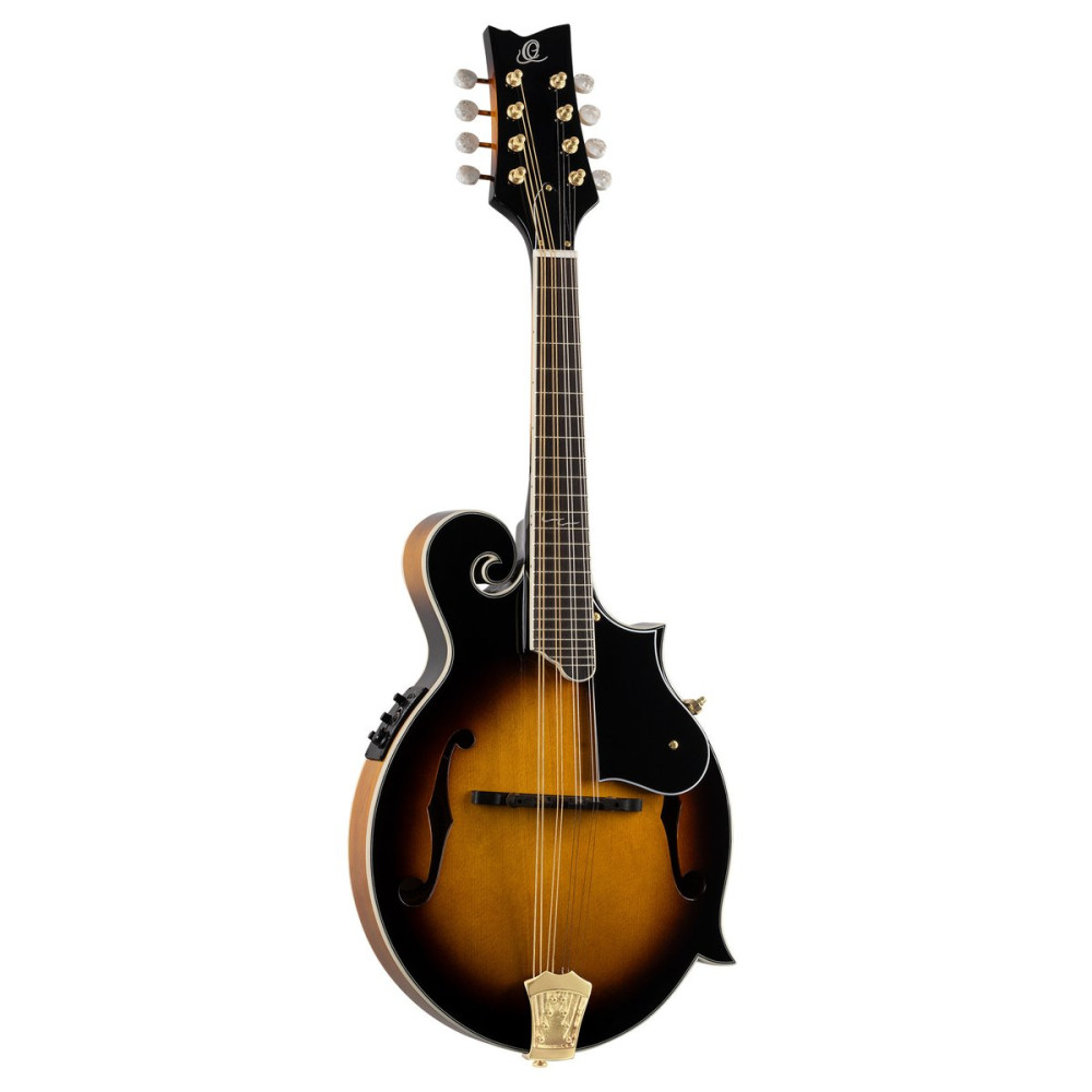 Ortega RMFE90TS F-Style Series Mandolin 8 String - Spruce / Maple Tobacco Sunburst