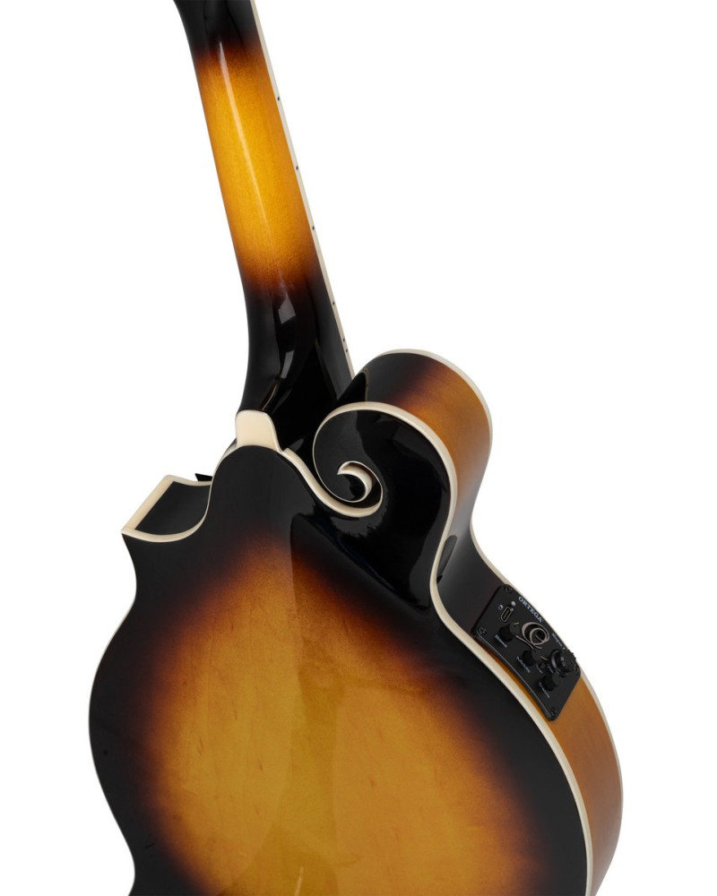 Ortega RMFE90TS F-Style Series Mandolin 8 String - Spruce / Maple Tobacco Sunburst