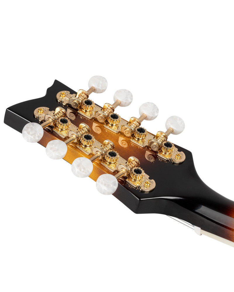 Ortega RMFE90TS F-Style Series Mandolin 8 String - Spruce / Maple Tobacco Sunburst