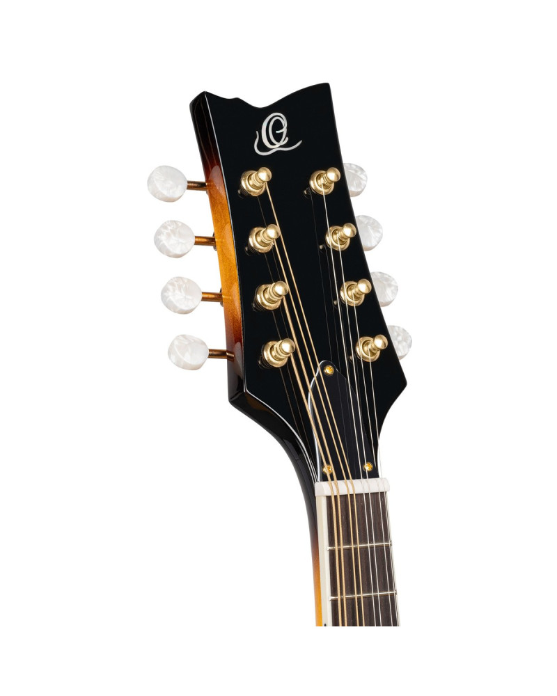 Ortega RMFE90TS F-Style Series Mandolin 8 String - Spruce / Maple Tobacco Sunburst
