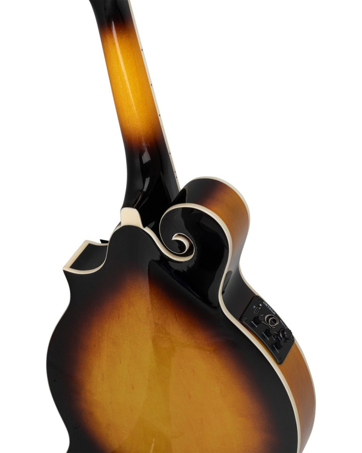 Ortega RMFE90TS F-Style Series Mandolin 8 String - Spruce / Maple Tobacco Sunburst