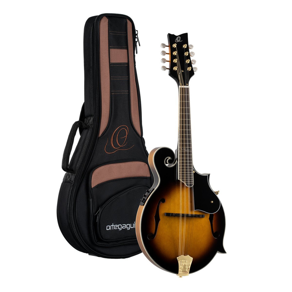 Ortega RMFE90TS F-Style Series Mandolin 8 String - Spruce / Maple Tobacco Sunburst