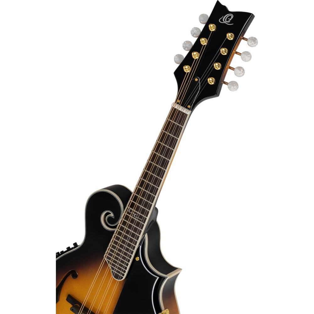 Ortega RMFE90TS F-Style Series Mandolin 8 String - Spruce / Maple Tobacco Sunburst
