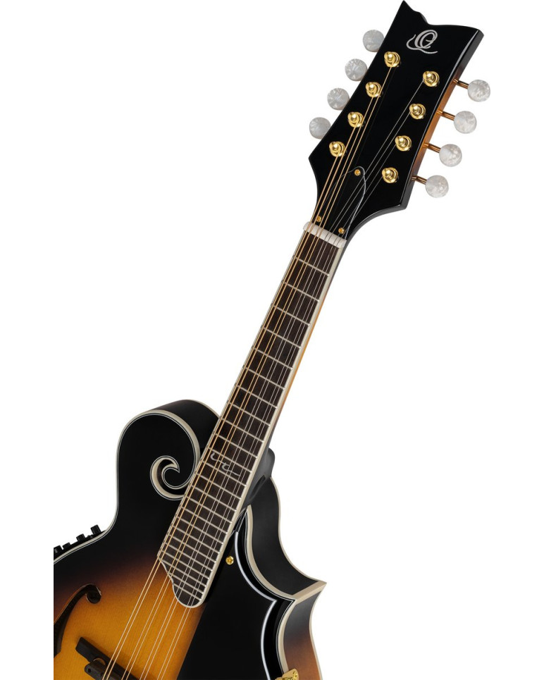 Ortega RMFE90TS F-Style Series Mandolin 8 String - Spruce / Maple Tobacco Sunburst