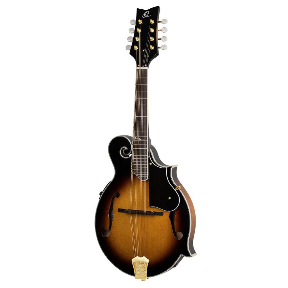 Ortega RMFE90TS F-Style Series Mandolin 8 String - Spruce / Maple Tobacco Sunburst