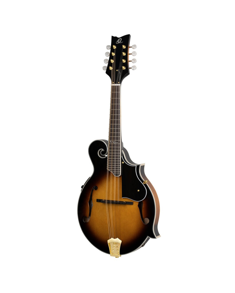 Ortega RMFE90TS F-Style Series Mandolin 8 String - Spruce / Maple Tobacco Sunburst