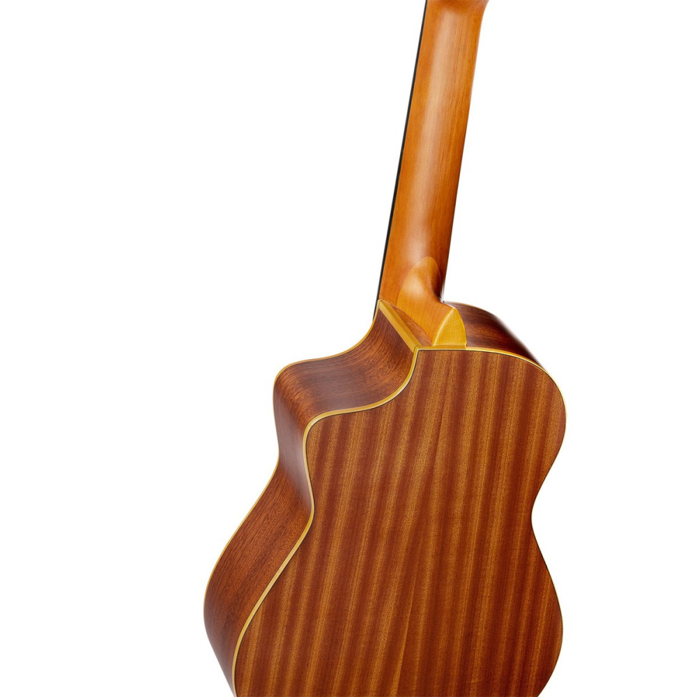 Ortega RQ38 Requinto Series Pro 1/2 Acoustic Guitar 6-String - Natural + Gig Bag