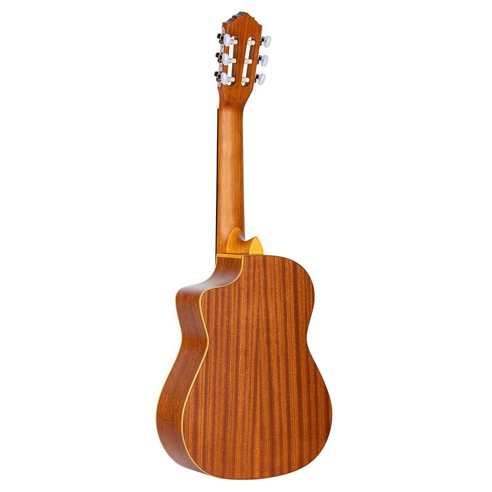 Ortega RQ38 Requinto Series Pro 1/2 Acoustic Guitar 6-String - Natural + Gig Bag