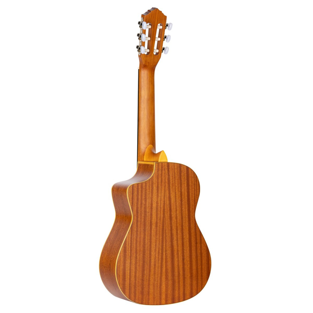 Ortega RQ38 Requinto Series Pro 1/2 Acoustic Guitar 6-String - Natural + Gig Bag