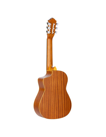 Ortega RQ38 Requinto Series Pro 1/2 Acoustic Guitar 6-String - Natural + Gig Bag