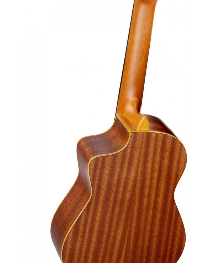 Ortega RQ38 Requinto Series Pro 1/2 Acoustic Guitar 6-String - Natural + Gig Bag