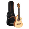 Ortega RQ38 Requinto Series Pro 1/2 Acoustic Guitar 6-String - Natural + Gig Bag