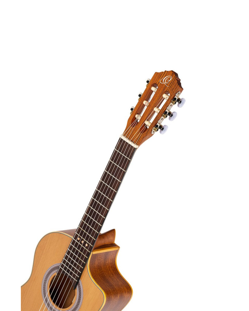Ortega RQ39 Requinto Series Pro 1/2 Acoustic Guitar 6-String - Natural + Gig Bag