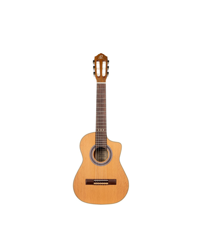 Ortega RQ39 Requinto Series Pro 1/2 Acoustic Guitar 6-String - Natural + Gig Bag