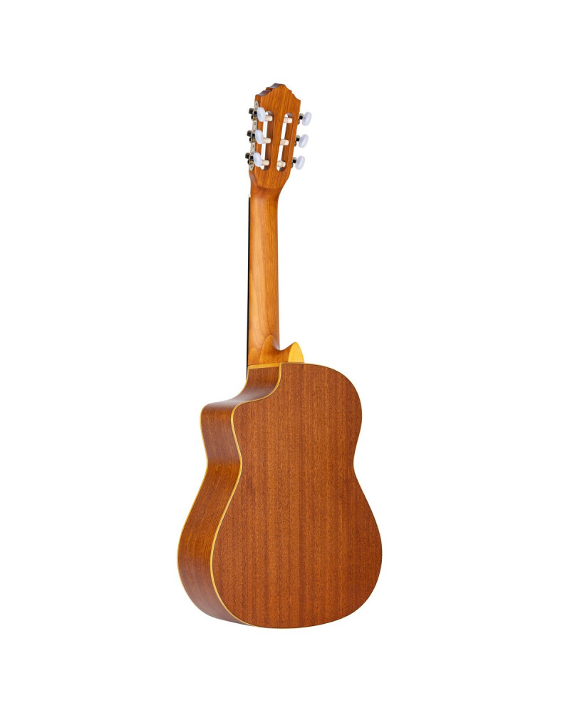 Ortega RQ39 Requinto Series Pro 1/2 Acoustic Guitar 6-String - Natural + Gig Bag