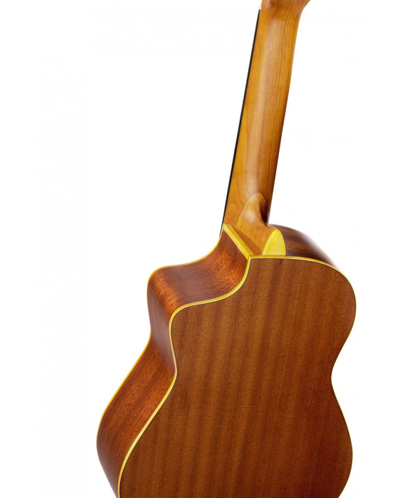 Ortega RQ39 Requinto Series Pro 1/2 Acoustic Guitar 6-String - Natural + Gig Bag