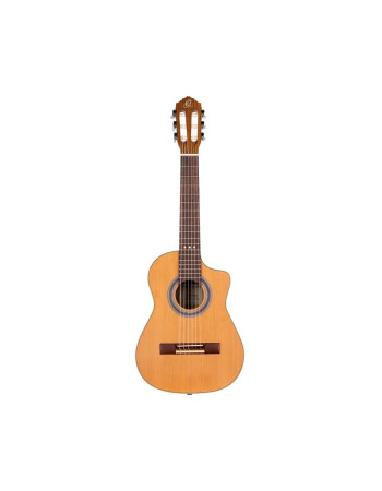 Ortega RQ39E Requinto Series Pro 1/2 Acoustic Guitar 6-String - Natural + Gig Bag