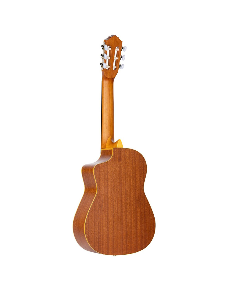 Ortega RQ39E Requinto Series Pro 1/2 Acoustic Guitar 6-String - Natural + Gig Bag