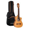 Ortega RQ39E Requinto Series Pro 1/2 Acoustic Guitar 6-String - Natural + Gig Bag