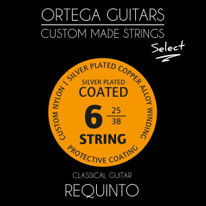 Ortega RQS Custom Made Strings Select String Set - Requinto Guitar 6 String
