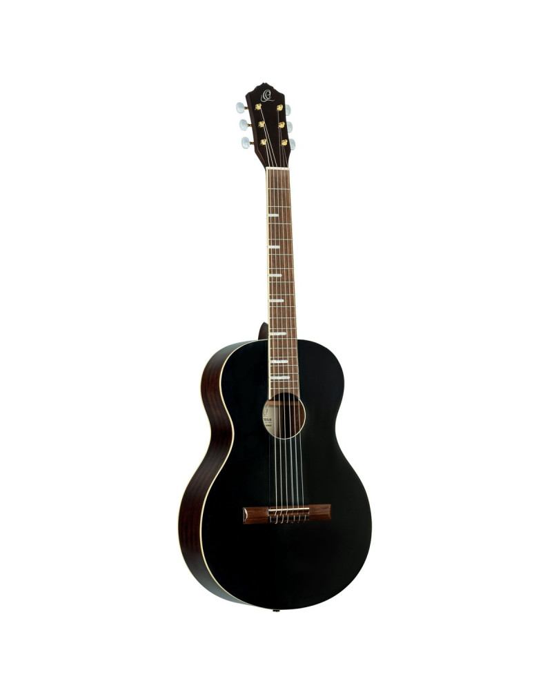 Ortega RRA-BKT Ranger Series 4/4 Nylon String Guitar 6-String - Black + Gig Bag