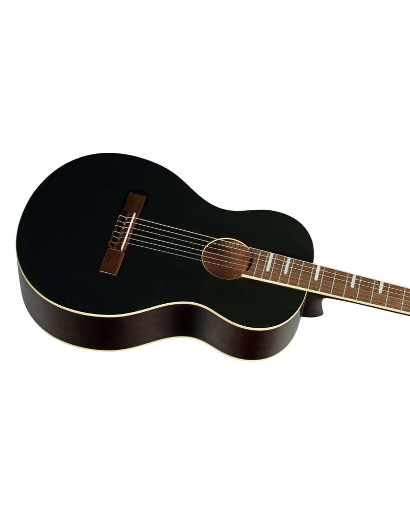 Ortega RRA-BKT Ranger Series 4/4 Nylon String Guitar 6-String - Black + Gig Bag
