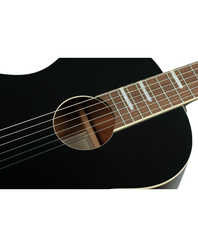 Ortega RRA-BKT Ranger Series 4/4 Nylon String Guitar 6-String - Black + Gig Bag
