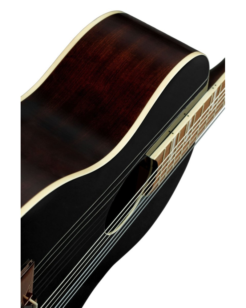 Ortega RRA-BKT Ranger Series 4/4 Nylon String Guitar 6-String - Black + Gig Bag