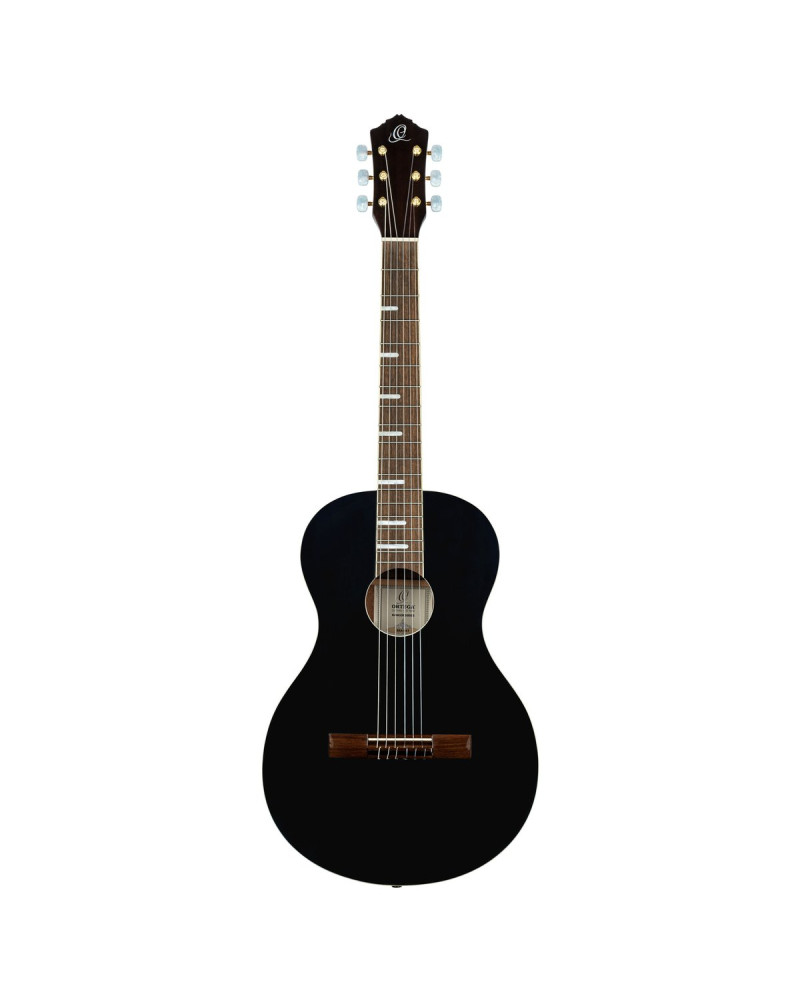 Ortega RRA-BKT Ranger Series 4/4 Nylon String Guitar 6-String - Black + Gig Bag