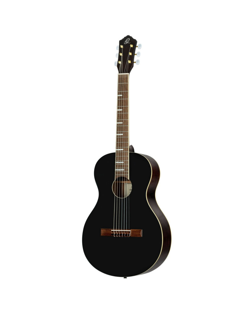 Ortega RRA-BKT Ranger Series 4/4 Nylon String Guitar 6-String - Black + Gig Bag