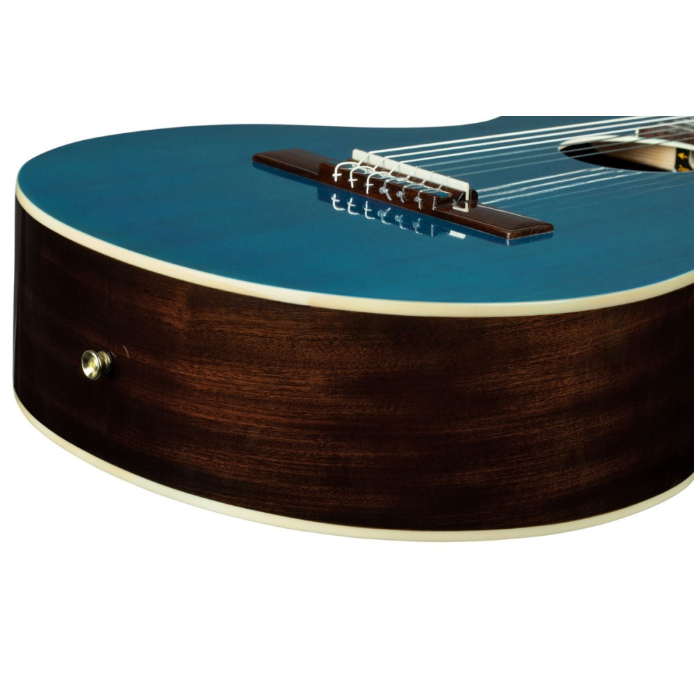 Ortega RRA-OCT Ranger Series 4/4 Nylon String Guitar 6-String - Ocean Blue + Gig Bag