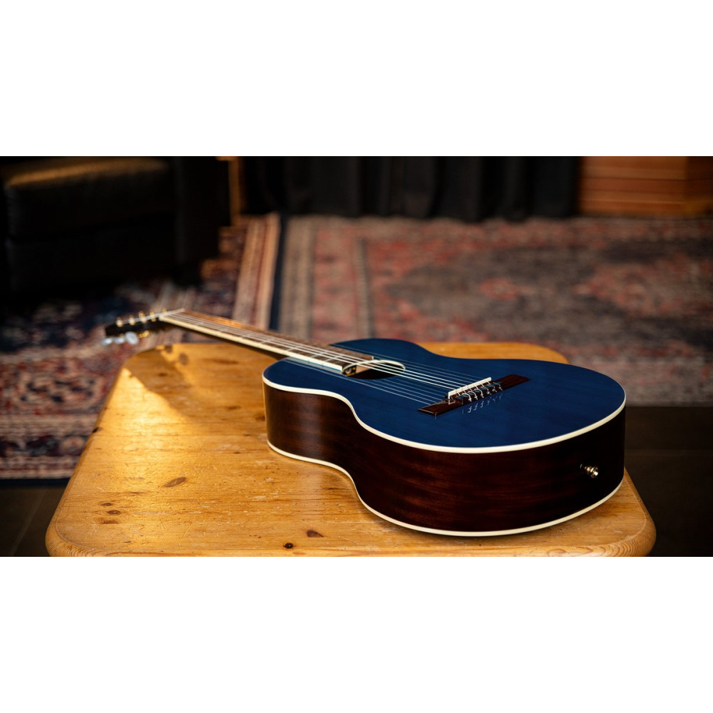 Ortega RRA-OCT Ranger Series 4/4 Nylon String Guitar 6-String - Ocean Blue + Gig Bag