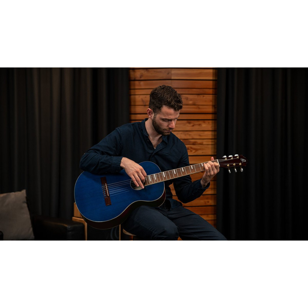 Ortega RRA-OCT Ranger Series 4/4 Nylon String Guitar 6-String - Ocean Blue + Gig Bag