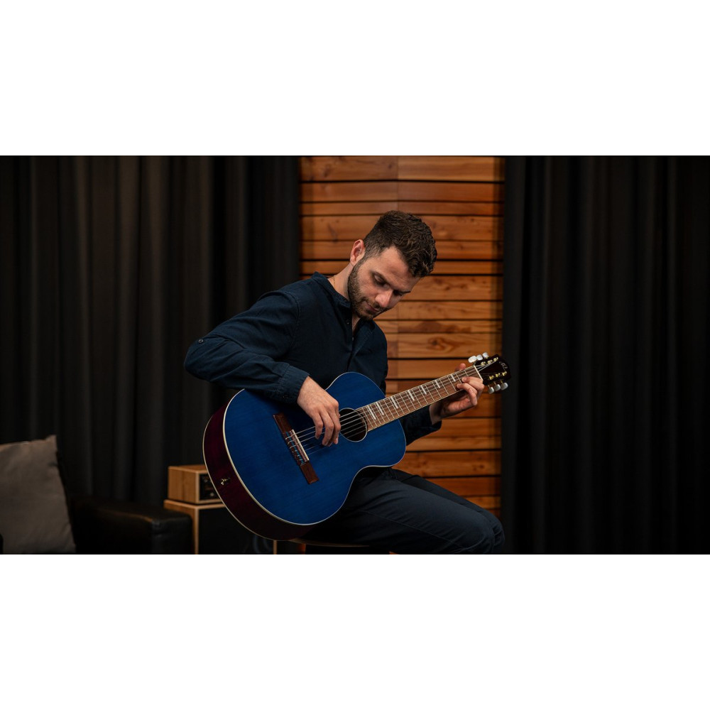 Ortega RRA-OCT Ranger Series 4/4 Nylon String Guitar 6-String - Ocean Blue + Gig Bag