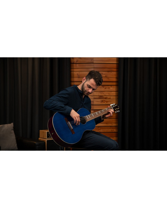 Ortega RRA-OCT Ranger Series 4/4 Nylon String Guitar 6-String - Ocean Blue + Gig Bag