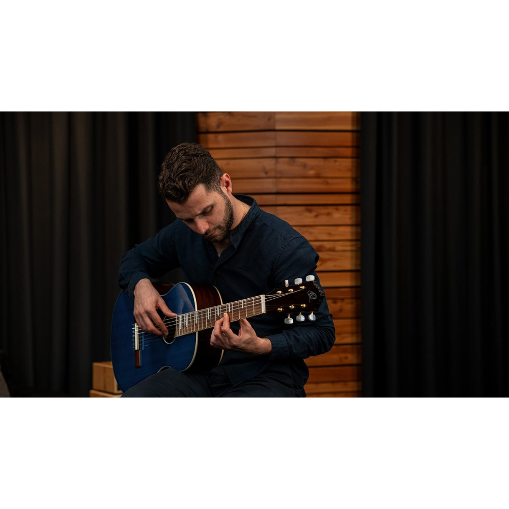 Ortega RRA-OCT Ranger Series 4/4 Nylon String Guitar 6-String - Ocean Blue + Gig Bag